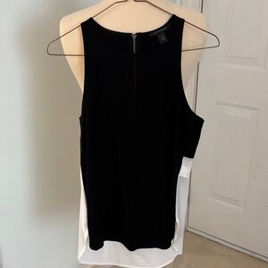 Banana Republic Two-Tone Black and White Tank Top